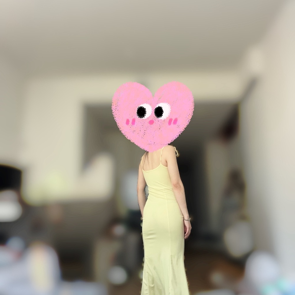 Cute yellow summer dress - fits us s